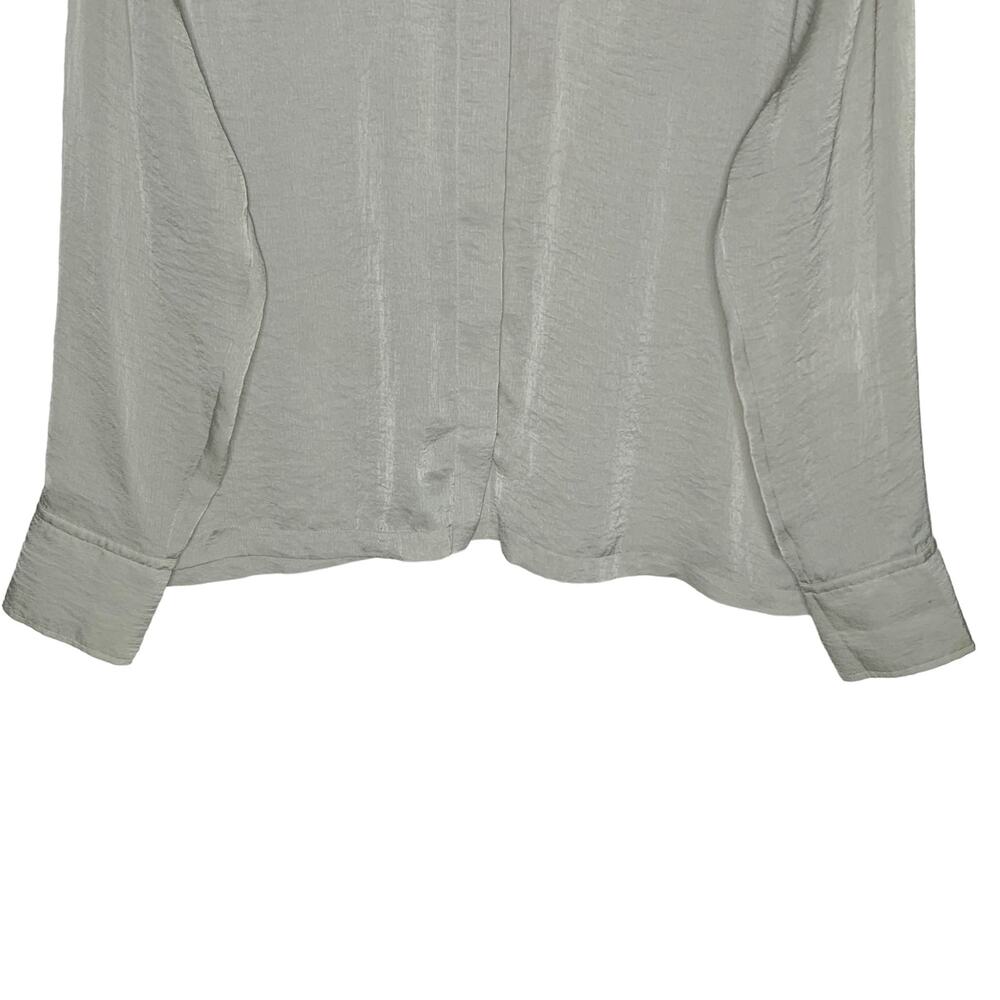 Helmut Lang S Gray Split Back Button Front Long S… - image 5